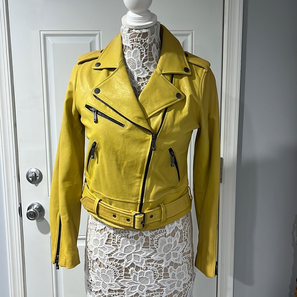 BCBGMAXAZRIA leather jacket